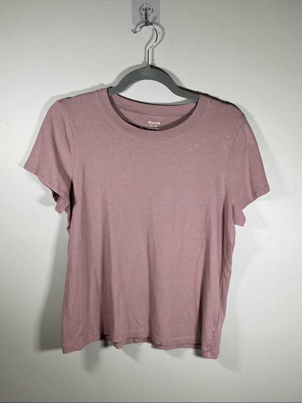 Madewell Mauve Crewneck Short Sleeve Tee